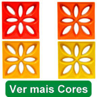 Elemento Vazado Esmaltado Lótus Linha Comercial