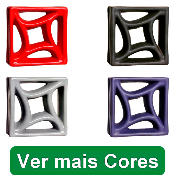 Elemento Vazado Esmaltado Estrela