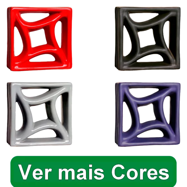 Elemento Vazado Esmaltado Estrela