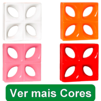 Elemento Vazado Esmaltado Folha Linha Comercial