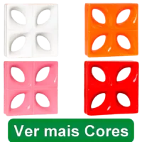 Elemento Vazado Esmaltado Folha