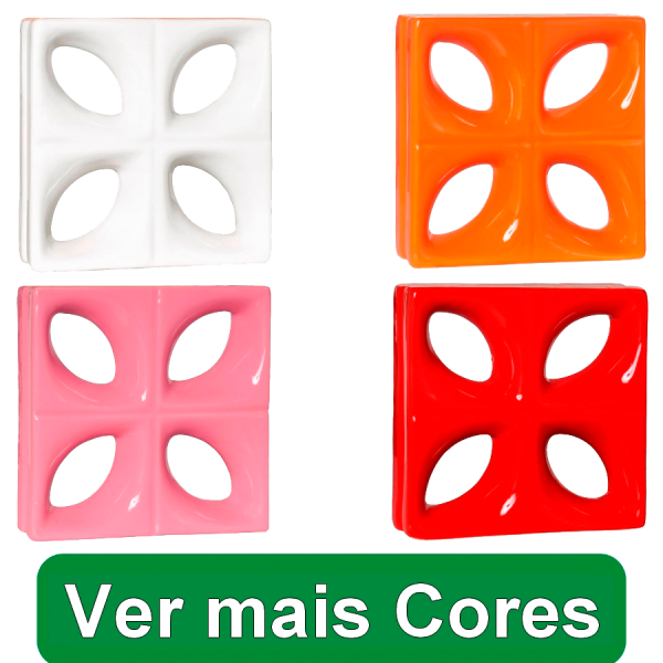 Elemento Vazado Esmaltado Folha Linha Comercial