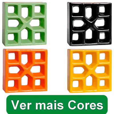 Elemento Vazado Esmaltado Xis Direto da Fábrica.