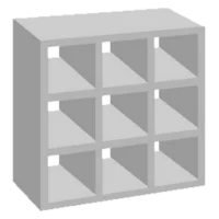 Elemento vazado de concreto 9 Furos