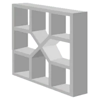 Elemento vazado de concreto Xis