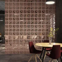 Elemento Vazado Cerâmico Linha Orgânica (Kit 4 peças)