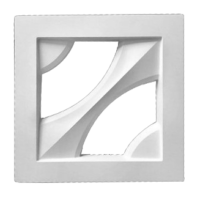 Elemento vazado de concreto Compass Dupla Face BA