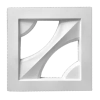 Elemento vazado de concreto Compass Dupla Face BA