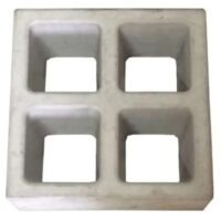 Elemento vazado de concreto Nicho 4 Furos BA