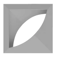 Elemento vazado de concreto Pétala Dupla Face BA